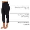 image:image90 Degree By Reflex Womens High Waisted Workout Capri Leggings Squat Proof Workout Yoga CaprisClassic Black