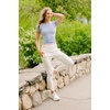 image:image90 Degree By Reflex Womens Jogger Pants Athletic High Waisted Running Sweatpants Workout Jogger with Zippered PocketsGardenia