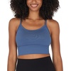 image:image90 Degree By Reflex Womens Seamless Cami Longline Bra  Round Neck Workout Racerback Tank Top2pk  Bering Sea  Black