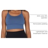 image:image90 Degree By Reflex Womens Seamless Cami Longline Bra  Round Neck Workout Racerback Tank Top2pk  Bering Sea  Black