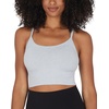 image:image90 Degree By Reflex Womens Seamless Cami Longline Bra  Round Neck Workout Racerback Tank Top2pk  Heather Grey  Black