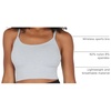 image:image90 Degree By Reflex Womens Seamless Cami Longline Bra  Round Neck Workout Racerback Tank Top2pk  Heather Grey  Black