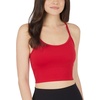 image:image90 Degree By Reflex Womens Seamless Cami Longline Bra  Round Neck Workout Racerback Tank Top2pk  Scorpio Red  Black