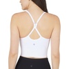 image:image90 Degree By Reflex Womens Seamless Cami Longline Bra  Round Neck Workout Racerback Tank Top2pk  White  Black