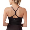 image:image90 Degree By Reflex Womens Seamless Cami Longline Bra  Round Neck Workout Racerback Tank TopBlack