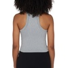 image:image90 Degree By Reflex Womens Seamless Tank Ribbed Fitted Racerback WaistLength Top 3 PackAll AboardWhiteHeather Grey