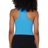 image:image90 Degree By Reflex Womens Seamless Tank Ribbed Fitted Racerback WaistLength Top 3 PackAll AboardWhiteHeather Grey