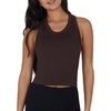 image:image90 Degree By Reflex Womens Seamless Tank Ribbed Fitted Racerback WaistLength Top 3 PackCrystal GrayAntlerShopping Bag