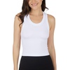 image:image90 Degree By Reflex Womens Seamless Tank Ribbed Fitted Racerback WaistLength Top 3 PackDark ForestWhiteHtrgrey