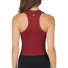 image:image90 Degree By Reflex Womens Seamless Tank Ribbed Fitted Racerback WaistLength Top 3 PackRusset BrownCrystal GraySatellite