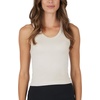 image:image90 Degree By Reflex Womens Seamless Tank Ribbed Fitted Racerback WaistLength Top 3 PackRusset BrownCrystal GraySatellite