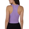 image:image90 Degree By Reflex Womens Seamless Tank Ribbed Fitted Racerback WaistLength Top 3 PackSheer LilacCyclamenWhite