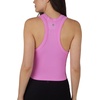 image:image90 Degree By Reflex Womens Seamless Tank Ribbed Fitted Racerback WaistLength Top 3 PackSheer LilacCyclamenWhite