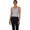 image:image90 Degree By Reflex Womens Seamless Tank Ribbed Fitted Racerback WaistLength Top 3 PackWhiteHeather GreyBlack