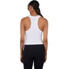 image:image90 Degree By Reflex Womens Seamless Tank Ribbed Fitted Racerback WaistLength Top 3 PackWhiteHeather GreyBlack
