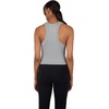 image:image90 Degree By Reflex Womens Seamless Tank Ribbed Fitted Racerback WaistLength Top 3 PackWhiteHeather GreyBlack