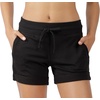 image:image90 Degree By Reflex Womens Soft Sweat Shorts High Waisted Drawstring Lounge Shorts with PocketsBlack