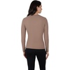 image:image90 Degree by Reflex Womens Long Sleeve Top Contour Sculpt Fitted Crew Workout ShirtLeafless TreeBlack