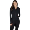 image:imageYogalicious FullZip Lightweight Hooded Running Workout Yoga Lux Jacket with PocketsBlack
