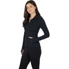 image:imageYogalicious FullZip Lightweight Hooded Running Workout Yoga Lux Jacket with PocketsBlack