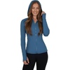 image:imageYogalicious FullZip Lightweight Hooded Running Workout Yoga Lux Jacket with PocketsBlue Fusion