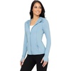 image:imageYogalicious FullZip Lightweight Hooded Running Workout Yoga Lux Jacket with PocketsFaded Denim