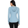 image:imageYogalicious FullZip Lightweight Hooded Running Workout Yoga Lux Jacket with PocketsFaded Denim