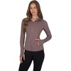 image:imageYogalicious FullZip Lightweight Hooded Running Workout Yoga Lux Jacket with PocketsMocha