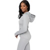 image:imageYogalicious FullZip Lightweight Hooded Running Workout Yoga Lux Jacket with PocketsSleet