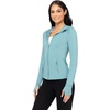 image:imageYogalicious FullZip Lightweight Hooded Running Workout Yoga Lux Jacket with PocketsSmoke Blue