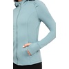 image:imageYogalicious FullZip Lightweight Hooded Running Workout Yoga Lux Jacket with PocketsSmoke Blue