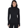 image:imageYogalicious Half Zip Lightweight Workout Long Sleeve Athletic Jacket with Front Pockets and ThumbholesBlack