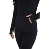 image:imageYogalicious Half Zip Lightweight Workout Long Sleeve Athletic Jacket with Front Pockets and ThumbholesBlack
