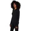 image:imageYogalicious Half Zip Lightweight Workout Long Sleeve Athletic Jacket with Front Pockets and ThumbholesClassic Black