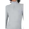 image:imageYogalicious Half Zip Lightweight Workout Long Sleeve Athletic Jacket with Front Pockets and ThumbholesHeather Light Grey