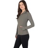 image:imageYogalicious Half Zip Lightweight Workout Long Sleeve Athletic Jacket with Front Pockets and ThumbholesMulled Basil