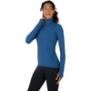 image:imageYogalicious Half Zip Lightweight Workout Long Sleeve Athletic Jacket with Front Pockets and ThumbholesOcean Indigo