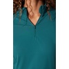 image:imageYogalicious Half Zip Lightweight Workout Long Sleeve Athletic Jacket with Front Pockets and ThumbholesPacific