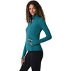 image:imageYogalicious Half Zip Lightweight Workout Long Sleeve Athletic Jacket with Front Pockets and ThumbholesPacific