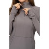 image:imageYogalicious Half Zip Lightweight Workout Long Sleeve Athletic Jacket with Front Pockets and ThumbholesSmoked Pearl