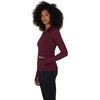 image:imageYogalicious Half Zip Lightweight Workout Long Sleeve Athletic Jacket with Front Pockets and ThumbholesWindsor Wine