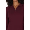 image:imageYogalicious Half Zip Lightweight Workout Long Sleeve Athletic Jacket with Front Pockets and ThumbholesWindsor Wine