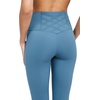 image:imageYogalicious High Waist Ankle Legging Squat Proof Criss Cross VBack PantBlue Fusion