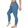 image:imageYogalicious High Waist Ankle Legging Squat Proof Criss Cross VBack PantBlue Fusion