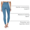 image:imageYogalicious High Waist Ankle Legging Squat Proof Criss Cross VBack PantBlue Fusion