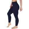 image:imageYogalicious High Waist Ankle Legging Squat Proof Criss Cross VBack PantDark Navy
