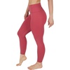 image:imageYogalicious High Waist Ankle Legging Squat Proof Criss Cross VBack PantEarth Red