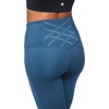 image:imageYogalicious High Waist Ankle Legging Squat Proof Criss Cross VBack PantOcean Silk