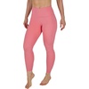 image:imageYogalicious High Waist Ankle Legging Squat Proof Criss Cross VBack PantSun Kissed Coral