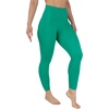 image:imageYogalicious High Waist Squat Proof Soft Printed Leggings for WomenDynasty Green